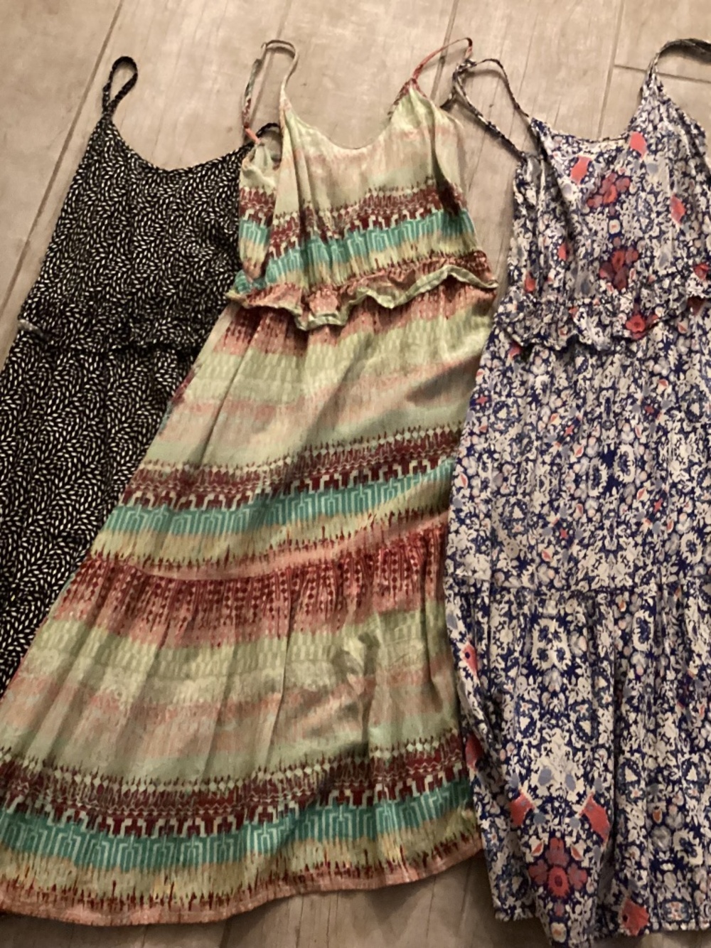 LOT of 3 mossimo midi sundresses spaghetti strap small